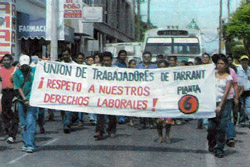 demonstración de trabajadores de Tarrant