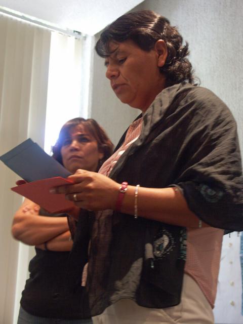 Ma. Elena Robles y Julia Quiñonez, CFO